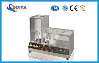 中国 PE/ポリ塩化ビニールの耐火性テストのための縦の横の燃焼性のテスター サプライヤー